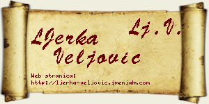 LJerka Veljović vizit kartica
